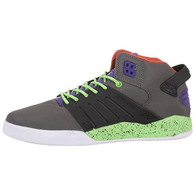 Supra SKYTOP III Skateschuhe Damen Grau Schwarz Kaufen DJEPX3074